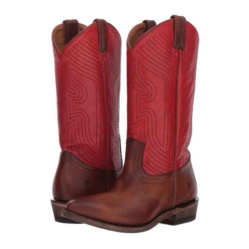 Frye Billy Stitch Low Heel Pull-On Boots